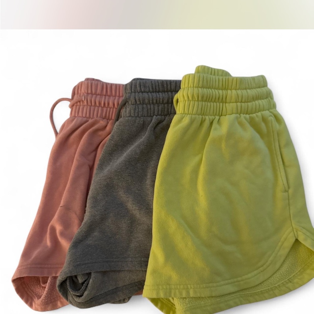 Wild Fable Kids Shorts Trio - Pink, Gray, Green